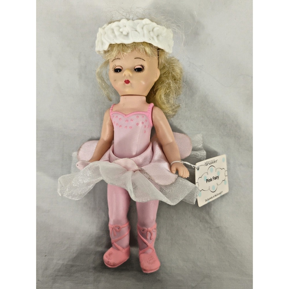 Madame Alexander 5" McDonalds Dolls Disney Collections Pink Fairy Flawed w/tag